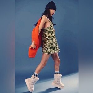 NWOT Free People Hot Shot Printed Mini Dress Sz Medium